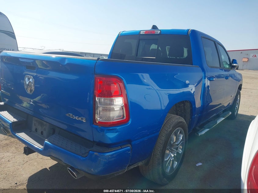 Vin: 1c6srfft8mn686405, lot: 46243275, ram 1500 big horn  4x4 5'7 box 20214