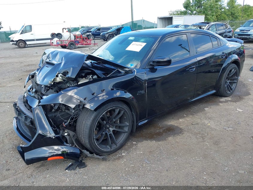 Vin: 2c3cdxgjxph643765, lot: 46243300, dodge charger scat pack widebody 20232