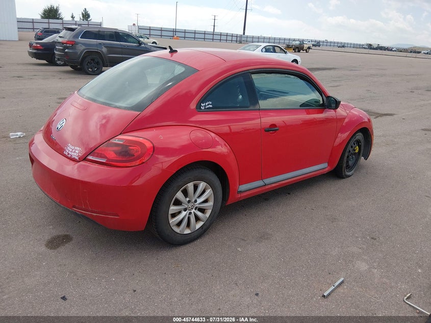 Vin: 3vwf17at9gm605938, lot: 46243337, volkswagen beetle 1.8t fleet edition 20164