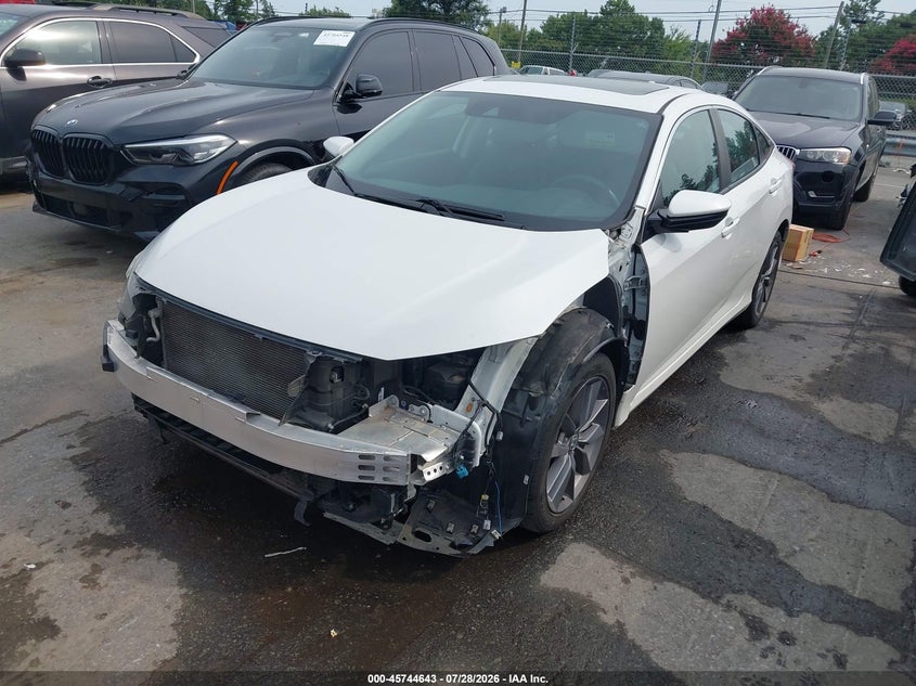 Vin: 19xfc1f73ke011970, lot: 46243347, honda civic ex-l 20192