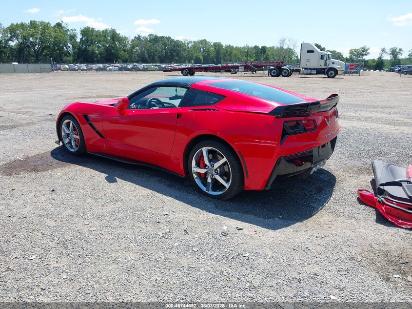 Vin: 1g1yd2d77f5108680, lot: 46243356, chevrolet corvette stingray 20153