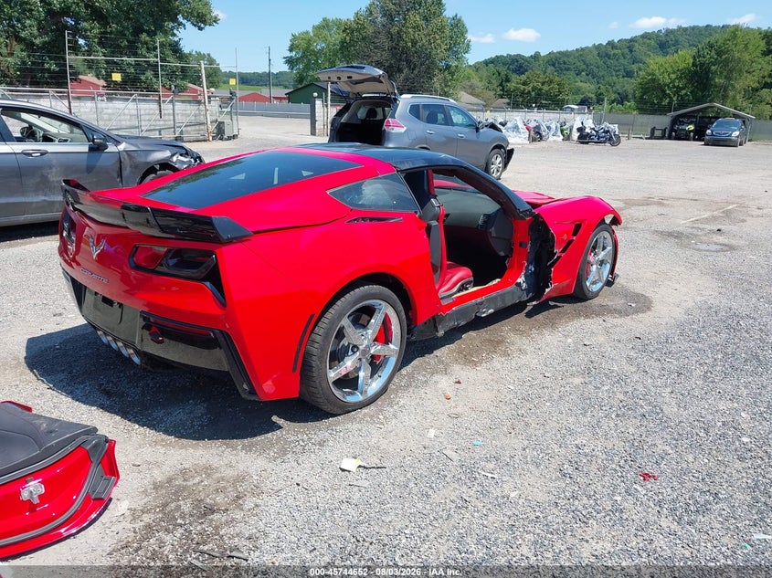 Vin: 1g1yd2d77f5108680, lot: 46243356, chevrolet corvette stingray 20154