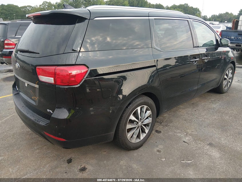 Vin: kndmc5c17g6183155, lot: 46243374, kia sedona sx 20164