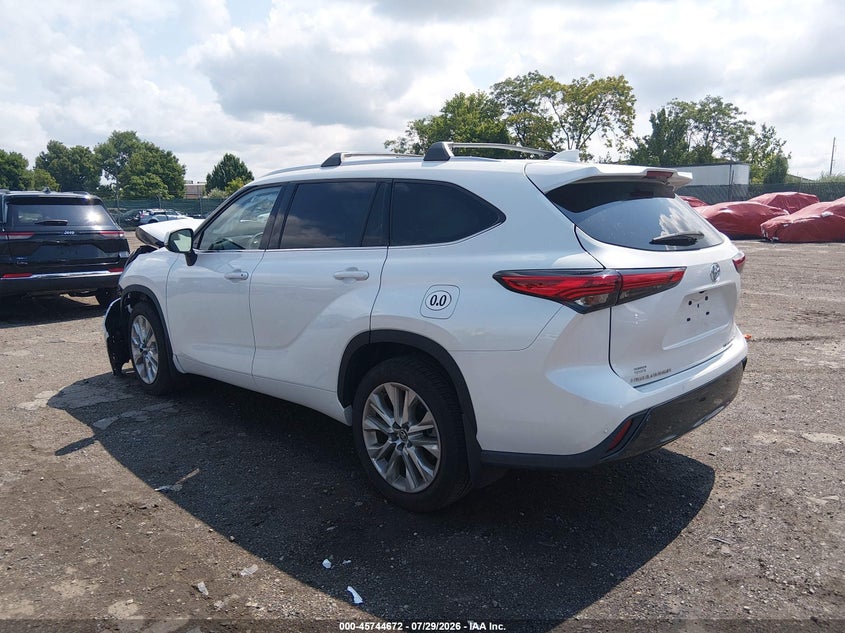Vin: 5tddzrbh6ns570460, lot: 46243376, toyota highlander limited 20223