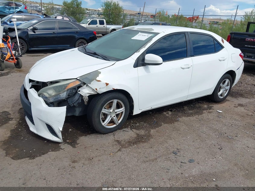 Vin: 5yfburhe7fp263151, lot: 46243378, toyota corolla l 20152