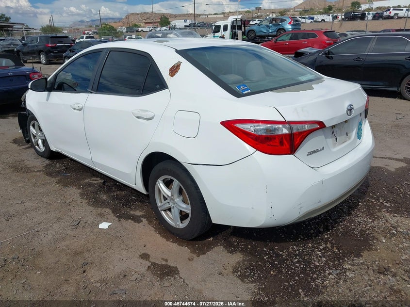 Vin: 5yfburhe7fp263151, lot: 46243378, toyota corolla l 20153