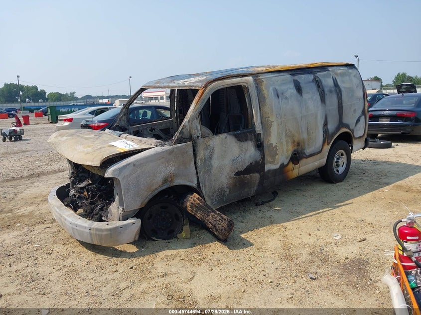 Vin: 1gcwgafp6p1120860, lot: 46243398, chevrolet express cargo rwd 2500 regular wheelbase wt 20232