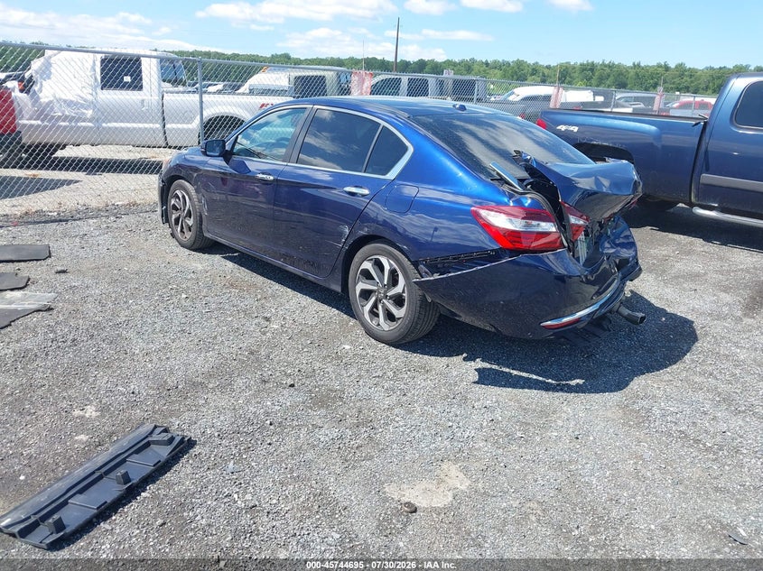 Vin: 1hgcr2f83ga115192, lot: 46243399, honda accord ex-l 20163