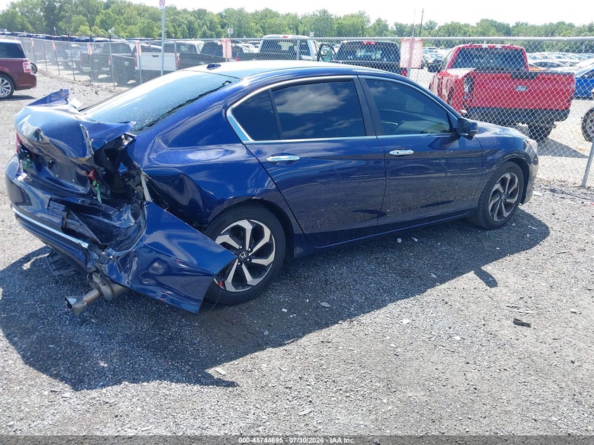 Vin: 1hgcr2f83ga115192, lot: 46243399, honda accord ex-l 20164