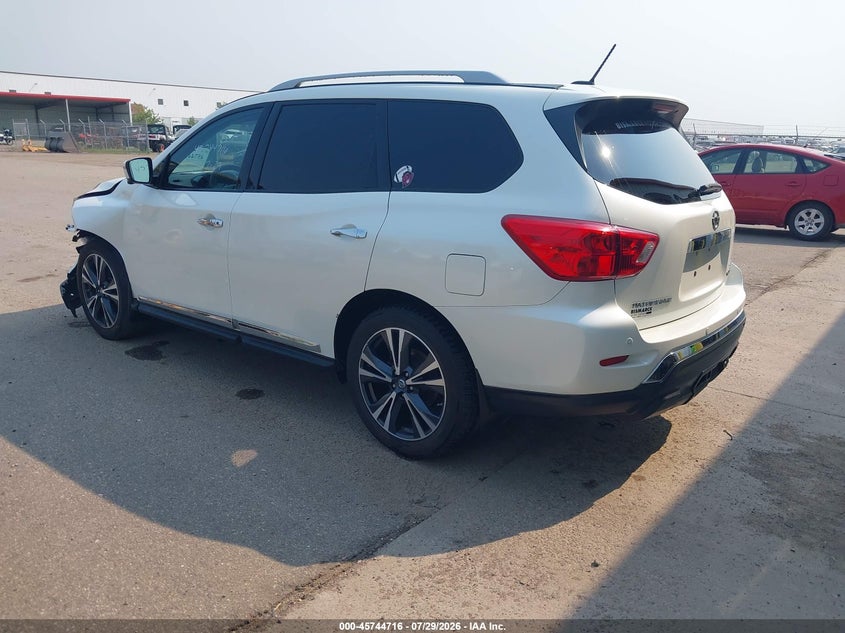 Vin: 5n1dr2mm8jc667202, lot: 46243420, nissan pathfinder platinum 20183