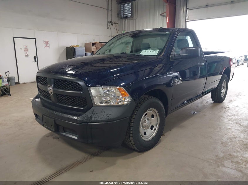 Vin: 3c6jr6dg4jg248583, lot: 46243432, ram 1500 tradesman  4x2 8' box 20182