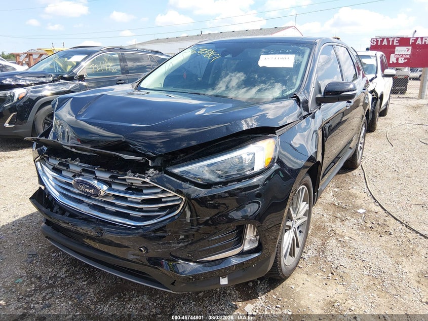 Vin: 2fmpk4k95nba75306, lot: 46243505, ford edge titanium 20222