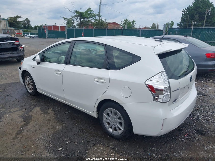 Vin: jtdzn3eu0c3146827, lot: 46243507, toyota prius v three 20123