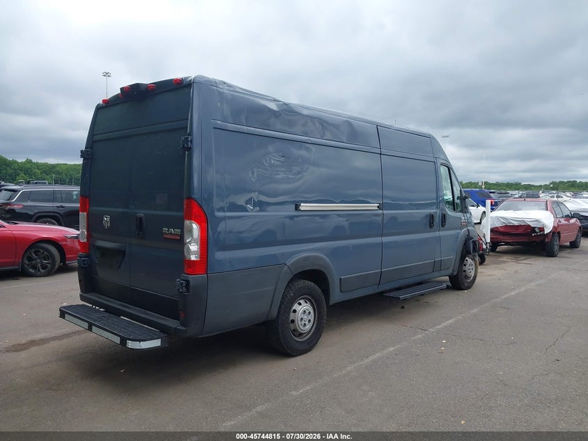 Vin: 3c6urvjgxle128488, lot: 46243519, ram promaster 3500 cargo van high roof 159 wb ext 20204