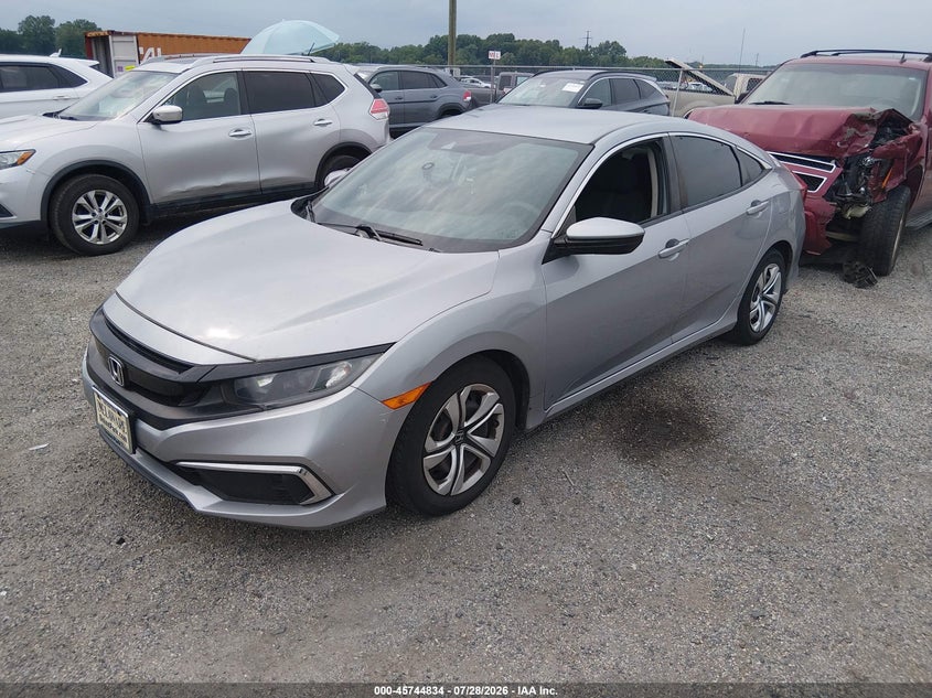 Vin: 2hgfc2f65kh591984, lot: 46243537, honda civic lx 20192