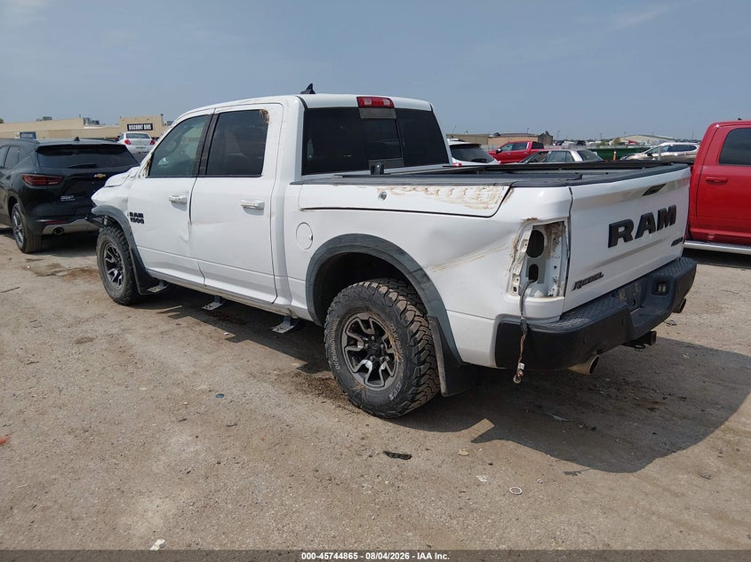 Vin: 1c6rr7yt5gs282906, lot: 46243569, ram 1500 rebel 20163