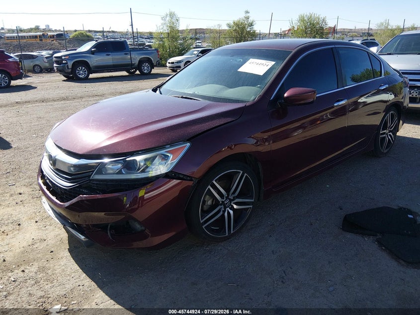 Vin: 1hgcr2f50ha282892, lot: 46243628, honda accord sport 20172