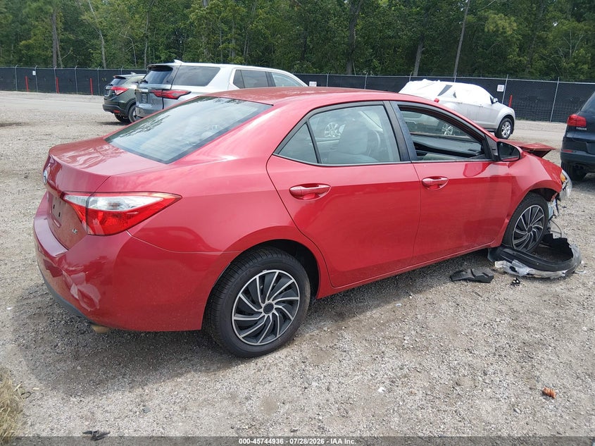 Vin: 2t1burhe1ec116709, lot: 46243640, toyota corolla le 20144
