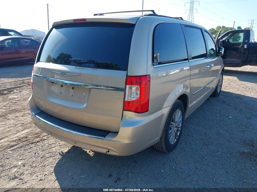 Vin: 2c4rc1cg7dr797727, lot: 46243668, chrysler town & country touring-l 20134
