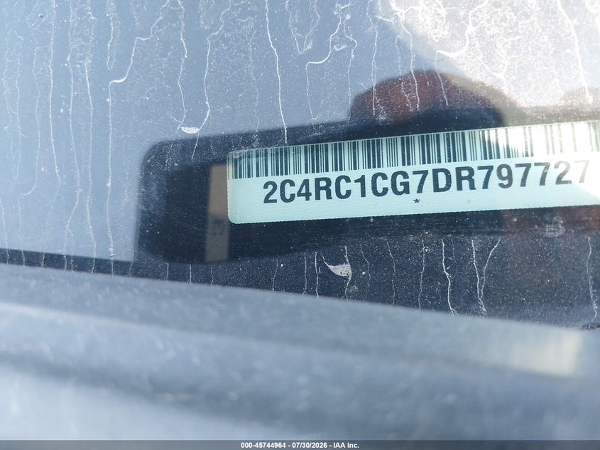 CHRYSLER TOWN & COUNTRY 2013 VIN 2C4RC1CG7DR797727