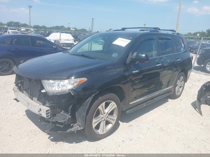 Vin: 5tddk3eh5ds255306, lot: 46243680, toyota highlander limited v6 20132