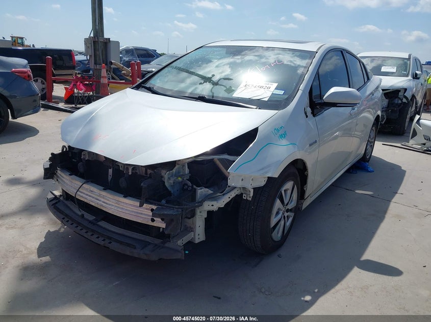 Vin: jtdkarfu4h3534598, lot: 46243724, toyota prius four 20172