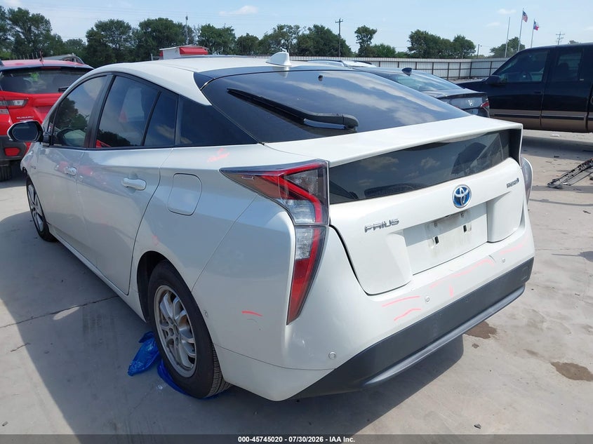 Vin: jtdkarfu4h3534598, lot: 46243724, toyota prius four 20173