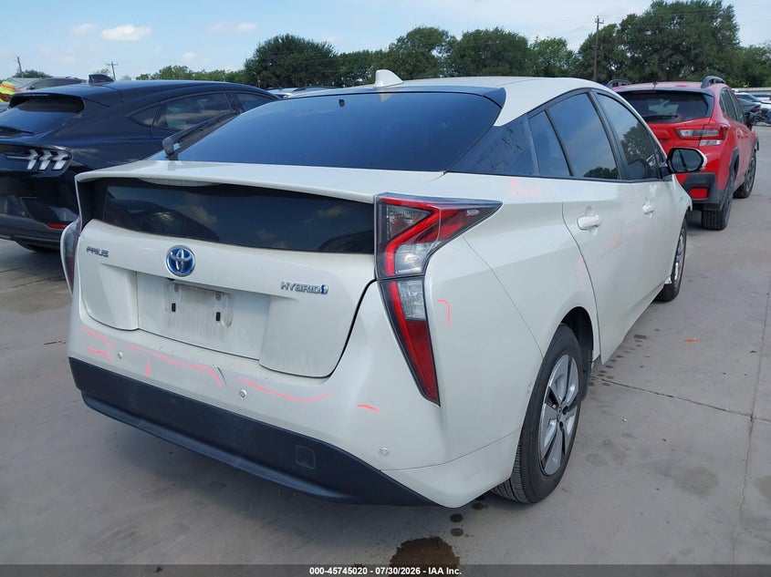 Vin: jtdkarfu4h3534598, lot: 46243724, toyota prius four 20174