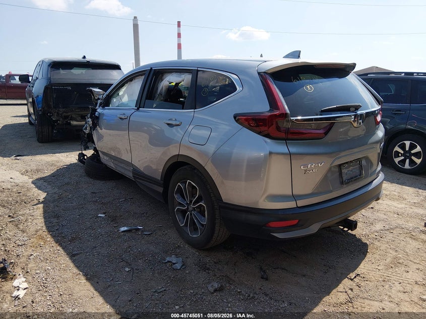 Vin: 2hkrw2h85lh619714, lot: 46243755, honda cr-v awd ex-l 20203