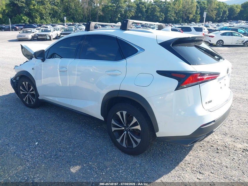 Vin: jtjbarbz8j2175492, lot: 46243870, lexus nx 300 f sport 20183