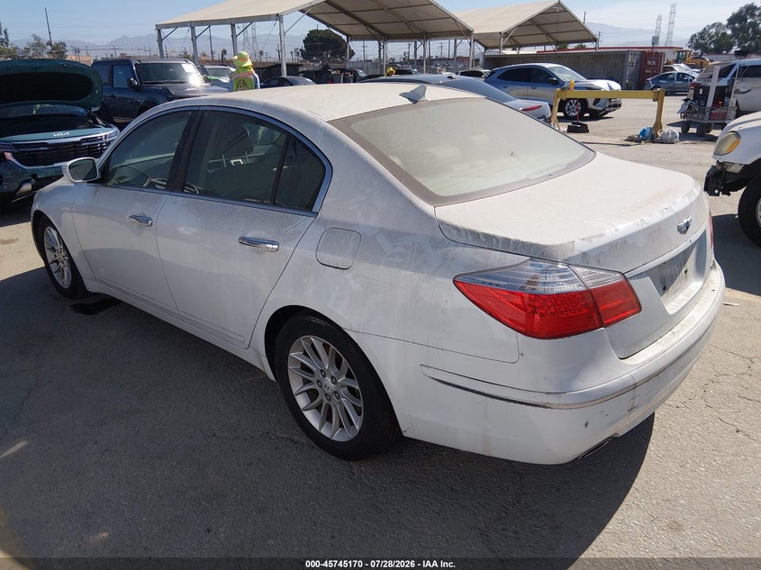 Vin: kmhgc4dexbu113559, lot: 46243874, hyundai genesis 3.8 20113