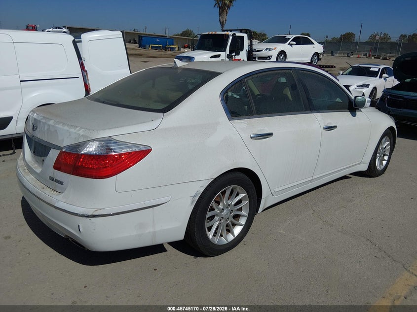 Vin: kmhgc4dexbu113559, lot: 46243874, hyundai genesis 3.8 20114