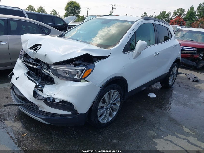 Vin: kl4cjasb4jb640792, lot: 46243878, buick encore preferred 20182
