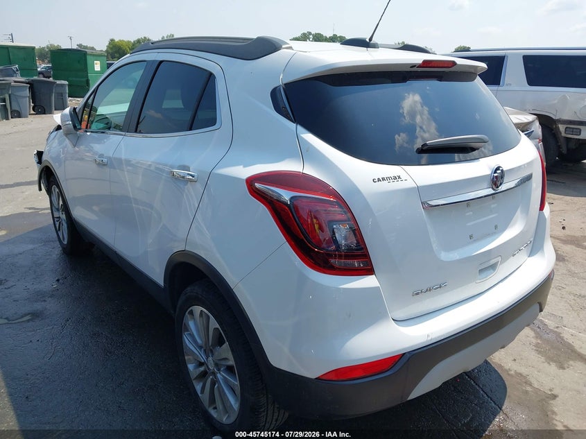 Vin: kl4cjasb4jb640792, lot: 46243878, buick encore preferred 20183
