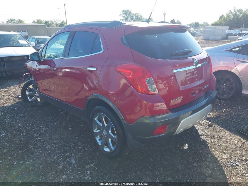 Vin: kl4cjhsb1eb738760, lot: 46243887, buick encore premium 20143