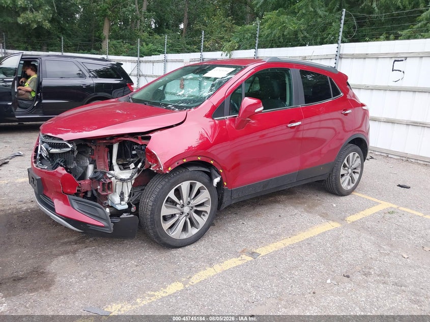 Vin: kl4cjasb4kb930242, lot: 46243888, buick encore fwd preferred 20192