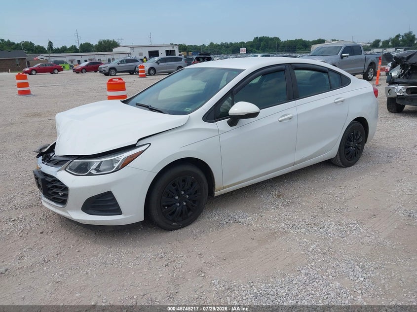 Vin: 1g1bc5sm8k7141611, lot: 46243921, chevrolet cruze ls 20192