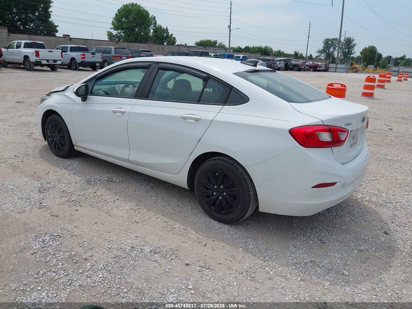 Vin: 1g1bc5sm8k7141611, lot: 46243921, chevrolet cruze ls 20193