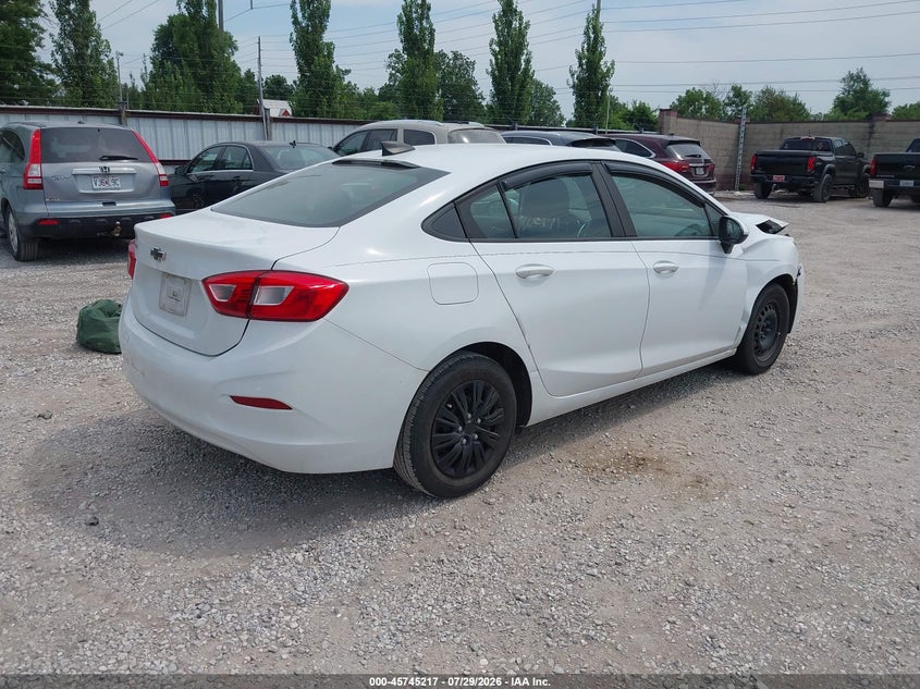 Vin: 1g1bc5sm8k7141611, lot: 46243921, chevrolet cruze ls 20194