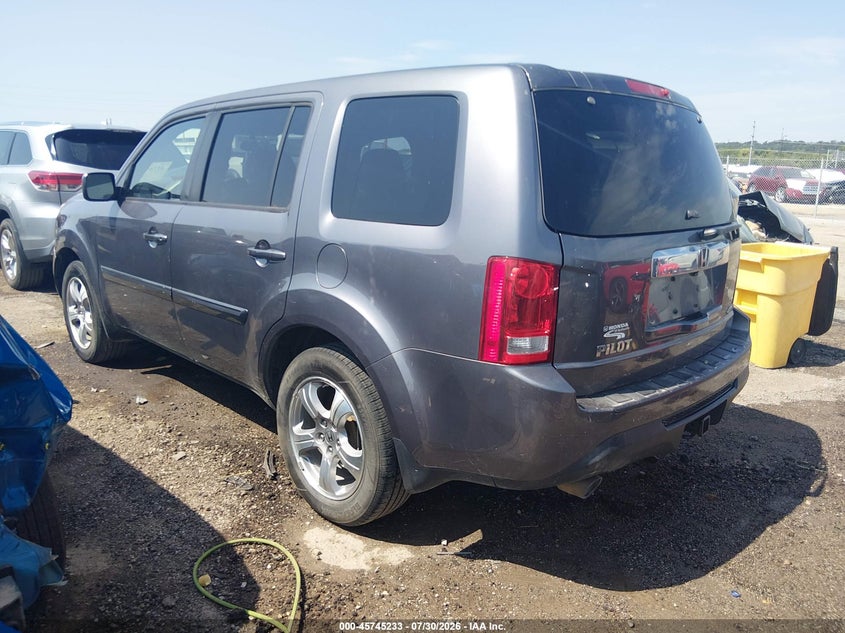 Vin: 5fnyf4h45fb035000, lot: 46243937, honda pilot ex 20153