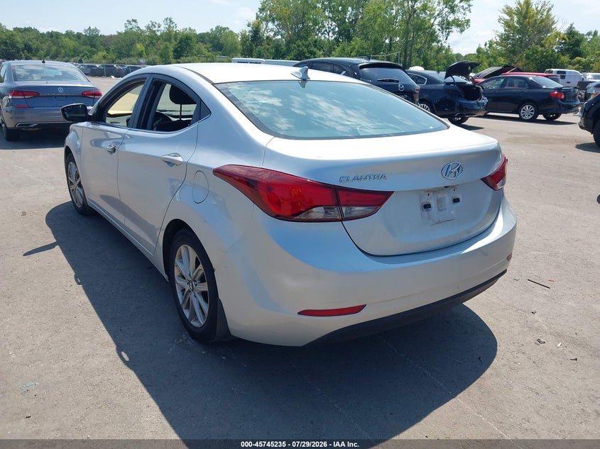 Vin: kmhdh4ae1fu259413, lot: 46243939, hyundai elantra se 20153