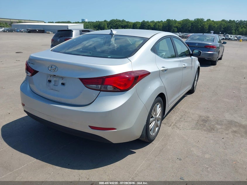 Vin: kmhdh4ae1fu259413, lot: 46243939, hyundai elantra se 20154