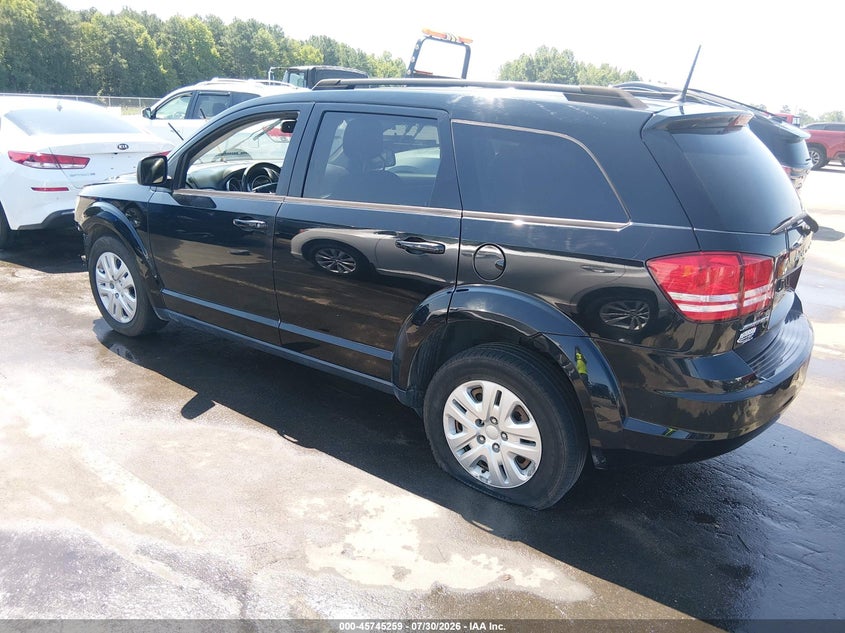 Vin: 3c4pdcab5lt250698, lot: 46243963, dodge journey se value 20203