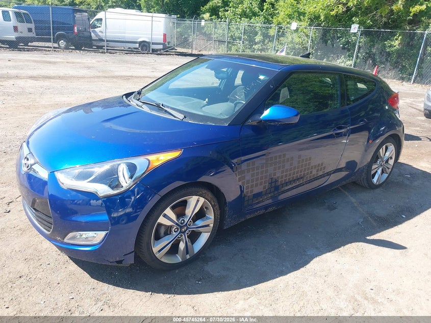 Vin: kmhtc6adxhu321133, lot: 46243968, hyundai veloster value edition 20172