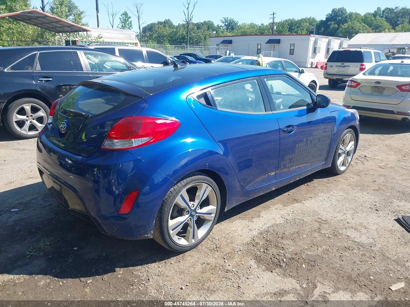 Vin: kmhtc6adxhu321133, lot: 46243968, hyundai veloster value edition 20174