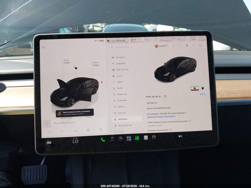 2023 TESLA MODEL 3 SEDAN ELECTRIC