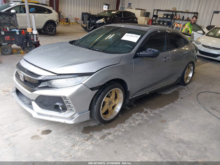 Vin: shhfk7h93ju214076, lot: 46243979, honda civic sport touring 20182