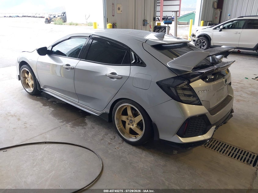 Vin: shhfk7h93ju214076, lot: 46243979, honda civic sport touring 20183