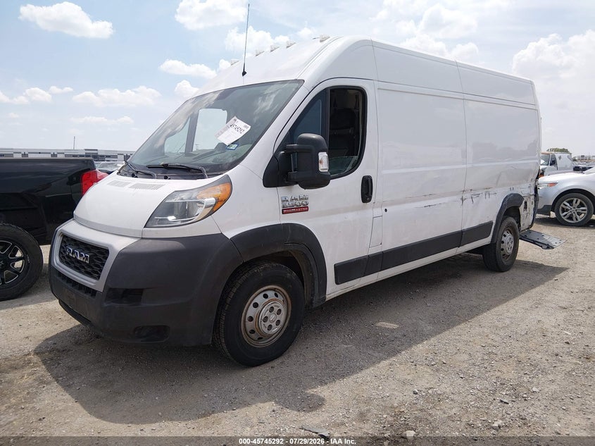 Vin: 3c6trvdg3ke526728, lot: 46243996, ram promaster 2500 high roof 159 wb 20192