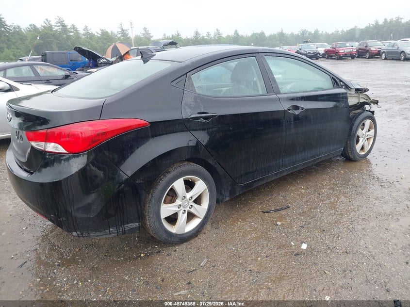 Vin: kmhdh4ae8du997433, lot: 46244062, hyundai elantra gls 20134